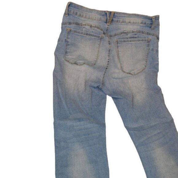 Wax Jean BUTT I Love You Light Distressed Denim 11 - Picture 3 of 3